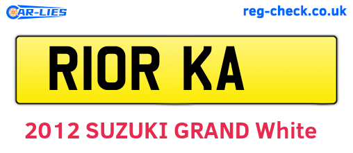 R10RKA are the vehicle registration plates.