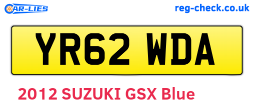 YR62WDA are the vehicle registration plates.