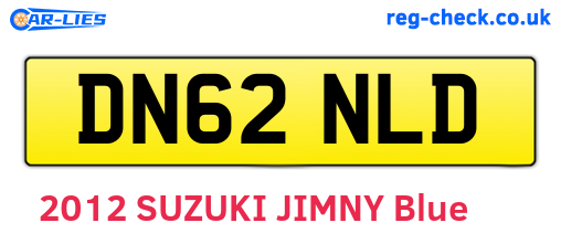 DN62NLD are the vehicle registration plates.