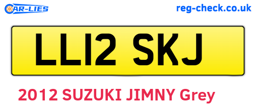 LL12SKJ are the vehicle registration plates.