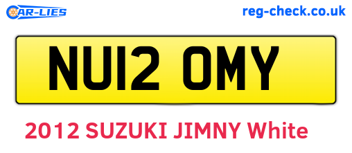 NU12OMY are the vehicle registration plates.