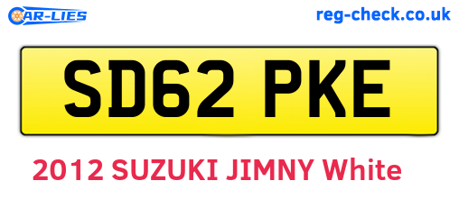 SD62PKE are the vehicle registration plates.
