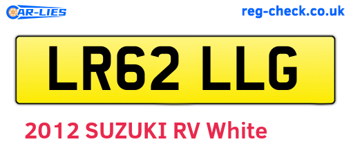 LR62LLG are the vehicle registration plates.