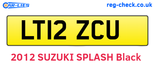 LT12ZCU are the vehicle registration plates.