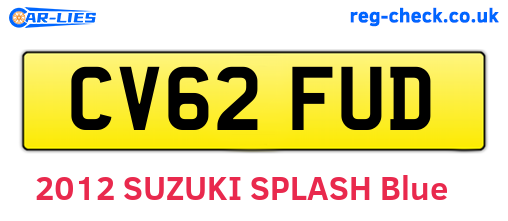 CV62FUD are the vehicle registration plates.