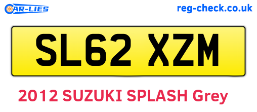 SL62XZM are the vehicle registration plates.
