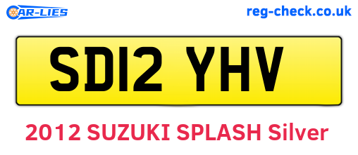 SD12YHV are the vehicle registration plates.