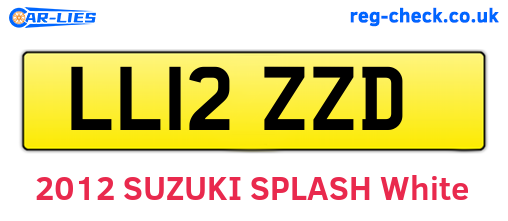 LL12ZZD are the vehicle registration plates.