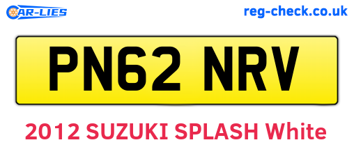 PN62NRV are the vehicle registration plates.