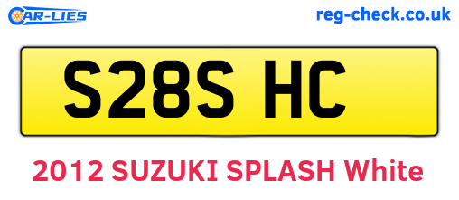 S28SHC are the vehicle registration plates.
