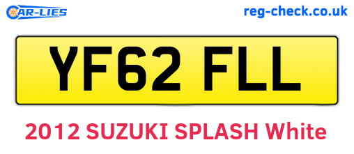 YF62FLL are the vehicle registration plates.