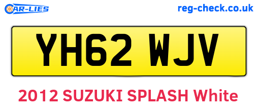 YH62WJV are the vehicle registration plates.