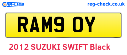 RAM90Y are the vehicle registration plates.