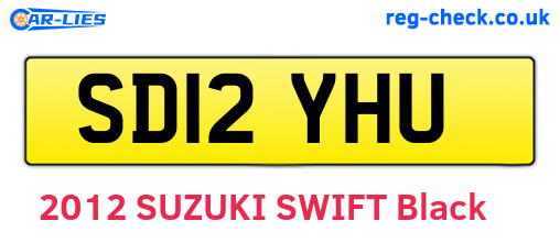 SD12YHU are the vehicle registration plates.