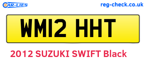 WM12HHT are the vehicle registration plates.
