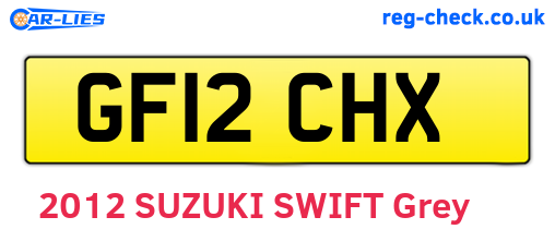GF12CHX are the vehicle registration plates.