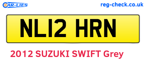 NL12HRN are the vehicle registration plates.