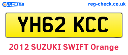 YH62KCC are the vehicle registration plates.