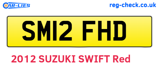 SM12FHD are the vehicle registration plates.