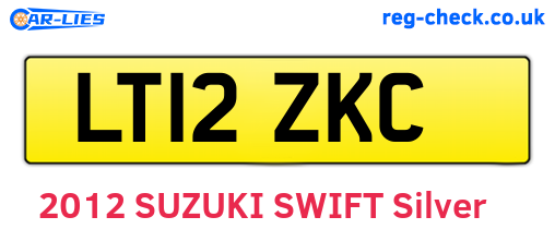 LT12ZKC are the vehicle registration plates.