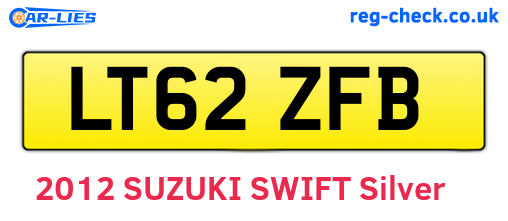 LT62ZFB are the vehicle registration plates.