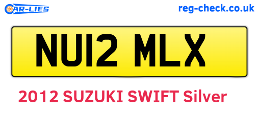 NU12MLX are the vehicle registration plates.