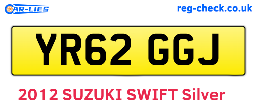 YR62GGJ are the vehicle registration plates.