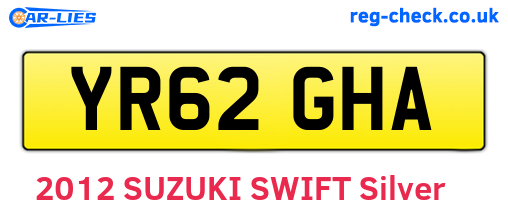 YR62GHA are the vehicle registration plates.