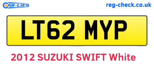 LT62MYP are the vehicle registration plates.