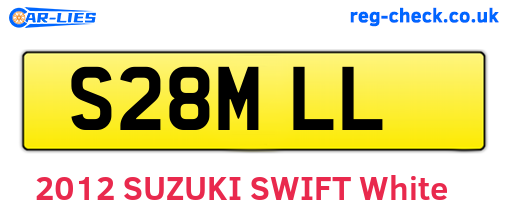 S28MLL are the vehicle registration plates.