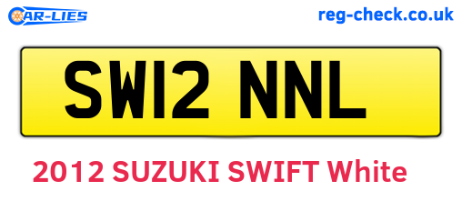 SW12NNL are the vehicle registration plates.