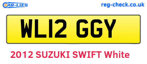 WL12GGY are the vehicle registration plates.