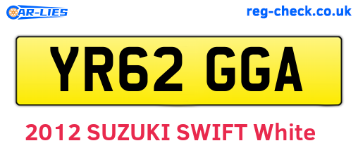 YR62GGA are the vehicle registration plates.