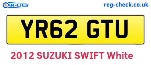 YR62GTU are the vehicle registration plates.