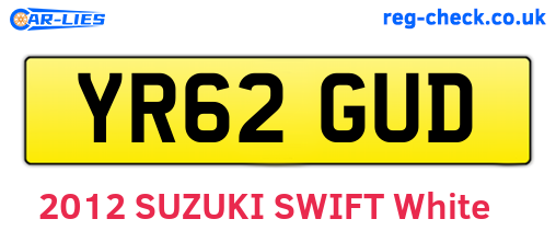 YR62GUD are the vehicle registration plates.