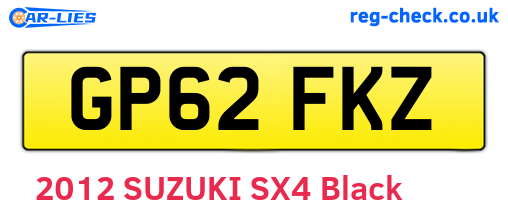 GP62FKZ are the vehicle registration plates.