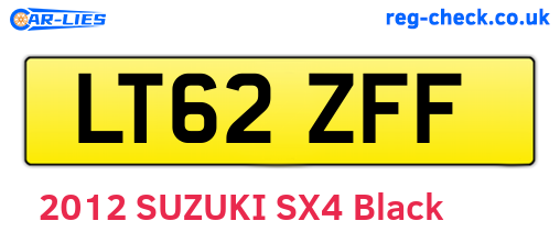 LT62ZFF are the vehicle registration plates.