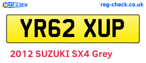 YR62XUP are the vehicle registration plates.
