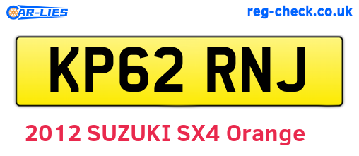 KP62RNJ are the vehicle registration plates.