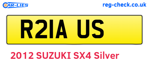 R21AUS are the vehicle registration plates.