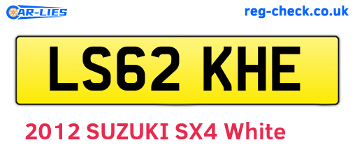 LS62KHE are the vehicle registration plates.