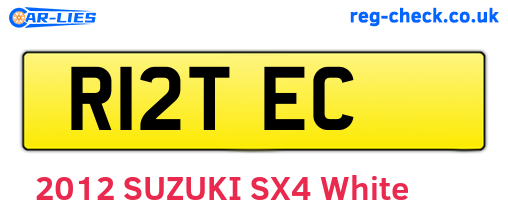 R12TEC are the vehicle registration plates.