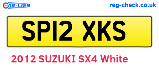 SP12XKS are the vehicle registration plates.