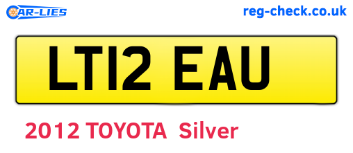 LT12EAU are the vehicle registration plates.