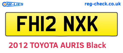 FH12NXK are the vehicle registration plates.