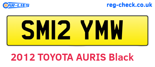 SM12YMW are the vehicle registration plates.