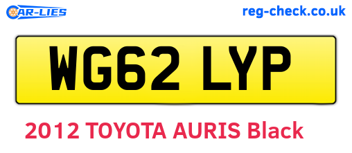 WG62LYP are the vehicle registration plates.