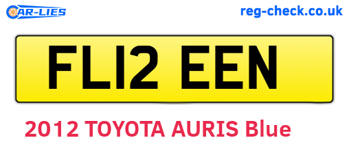 FL12EEN are the vehicle registration plates.