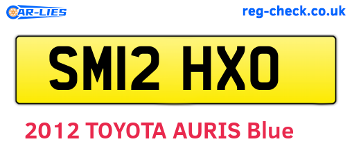 SM12HXO are the vehicle registration plates.