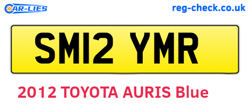 SM12YMR are the vehicle registration plates.
